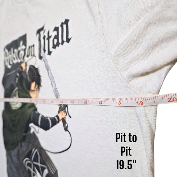 Attack on Titan Final Season Levi Tee Size M Ripple Junction Crunchyroll Anime - Picture 5 of 7